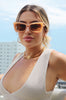 Retro Sunglasses in Orange/Champagne. Scarlette The Label, an online fashion boutique for women.