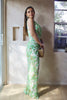 'Kalmia' Tropic One Shoulder Maxi Dress in Lime Print. Scarlette The Label, an online fashion boutique for women. 
