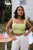 Sleeveless Sweater Knit Top in Lime for Scarlette The Label, an online fashion boutique for women.