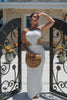  Cut Out Knitted Tube Top Maxi Dress in White, Scarlette The Label, online fashion boutique for women.