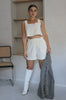 Cotton and Linen Short Set in Ivory. Scarlette The Label, an online fashion boutique for women.