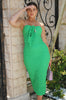 Load image into Gallery viewer, &#39;Celine&#39; Textured Sleeveless Maxi Dress in Emerald Green