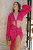 Load image into Gallery viewer, &#39;Camila&#39; Resort Plisse Drape Set in Fuchsia. Scarlette The Label, and online fashion boutique for women.