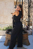 Tie Front Drape Vacation Jumpsuit in Black, Scarlette The Label, Online Fashion Boutique for Women