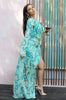 Load image into Gallery viewer, &#39;Nolana&#39; Mosaic One Shoulder Sleeve Maxi Dress in Sky Blue Print. Scarlette The Label, an online fashion boutique for women.