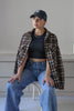 Load image into Gallery viewer, Plaid Flannel Shacket in Brown. Scarlette The Label, an online fashion boutique for women.