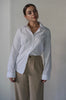 Load image into Gallery viewer, Classic Solid Collared Button Down Shirt in White. Scarlette The Label, an online fashion boutique for women.