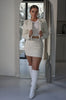 Load image into Gallery viewer, Textured Mini Skirt in Milk, Scarlette The Label, an online fashion boutique for women.