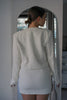 Load image into Gallery viewer, Textured Mini Skirt in Milk, Scarlette The Label, an online fashion boutique for women.