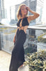 Cutout Infinity Maxi Dress in Black. Scarlette The Label, an online fashion boutique for women.