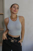 Load image into Gallery viewer, Ribbed Sports Tank Top in Dove. Scarlette The Label, an online fashion boutique for women.