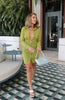 Load image into Gallery viewer, Viral Long Sleeve Buttoned Mini Dress in Green. As seen on Pinterest and Instagram. Scarlette The Label, an online fashion boutique for women.