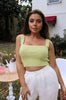 Sleeveless Sweater Knit Top in Lime for Scarlette The Label, an online fashion boutique for women.