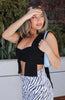 Load image into Gallery viewer, &#39;Wild Ways&#39; Knitted Adjustable Wrap Top in Black
