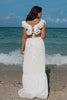Load image into Gallery viewer, Cut Out Ruffled Vacation Maxi Dress in White, Scarlette The Label, an online fashion boutique for women.