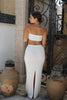 Load image into Gallery viewer,  Cut Out Knitted Tube Top Maxi Dress in White, Scarlette The Label, online fashion boutique for women.